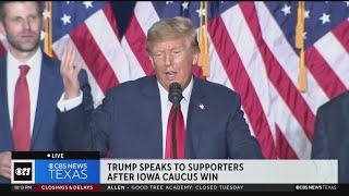 Trump wins 2024 Iowa Republican caucus