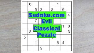 Try this sudoku.com classical evil puzzle! You'll enjoy it, I'm sure