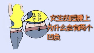 女生的后腰上，为什么会有两个凹点？