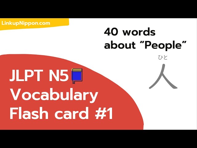 Jlpt N5 Vocabulary Video List Linkup Nippon Academy