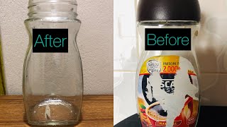 How to remove stickers from plastic and glass easily | Sticky label remover | EASY NATURAL WAY