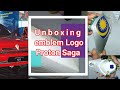 Unboxing Emblem Logo Proton Saga 1st Model 1985 12V Berlampu Biru | Logo Saga Magma 1st Model