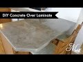 DIY Concrete Over Laminate Countertops Using Feather Finish DIY Concrete Over Laminate Countertops Using Feather Finish