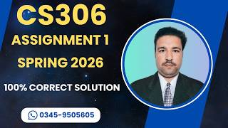 cs306 Assignment 1 Solution Spring 2026 | cs306 assignment 1 spring 2026