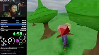 4TH best speedrun ever done - Spyro 120% 1:21:45