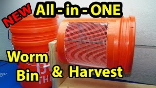 Worm Bin DIY - All in One - Easy Composting & Harvesting Casting, Part 1