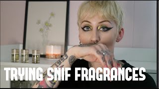 TRYING SNIF FRAGRANCES