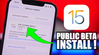 iOS 15 Public Beta Released - How to Install It !