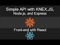 NodeJS Web API with KNEX and Express: Setup