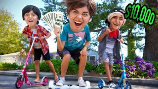 Best Summer Job Wins $10,000 - The Bros : Lawn Mowing Funny Skit | GEM Sisters
