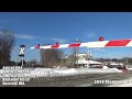 pan am u0026 amtrak trains in snow after the blizzard of 2015