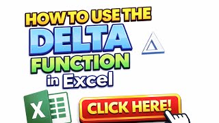 How to use the DELTA function in Excel :Tutorial