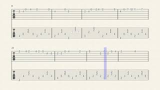 Fate Extra Las Encore  Ending 1 TUTORIAL GUITARRA FACIL TAB(Instrumental)