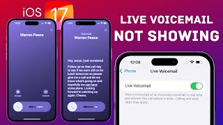 Live Voicemail iOS 17 Not Showing |  Enable voicemail in iphone|Use Voicemail in ios 17 | ipad |2023