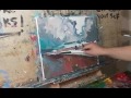 Oil Painting Demo - Clouds Landscape, Loose Brush Style by JOSE TRUJILLO