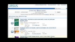Learning how to export/import URSUS catalog references to refworks