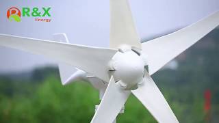 กังหันลมผลิตพลังงาน 3, 5 ใบพัด Wind Power Generator พร้อมชุดควบคุมชาร์ทแบตเตอรี่ Wind Controller