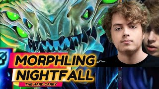 Nightfall Morphling The Hard Carry - Dota 2 Pro Gameplay \u0026 Learn 7.37C #nightfall #morphling