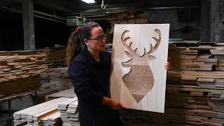 WOOD ART - A Simple Wooden DEER SILHOUETTE from Scratch