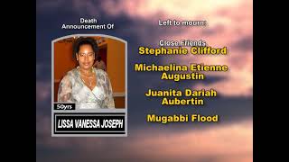 Lissa Vanessa Joseph ~ Long Obituary