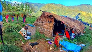 This is Himalayan village life in Nepal ||daily Activities people in Nepali mountain village lifesty