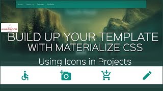 How to use icons in Materialize CSS- Materialize Crash course