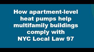 LL97 and Heat Pumps for NYC Multifamily Buildings