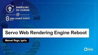 Servo Web Rendering Engine Reboot - Manuel Rego, Igalia