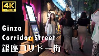 [4K] 銀座コリドー街・新橋 雨の夜散歩② | Rainy Walking in Ginza Corridor Street