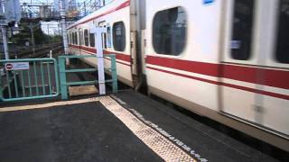 名鉄神宮前駅一部特別車快速特急豊橋行き到着