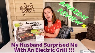 Hamilton Beach Electric Indoor Grill Review !!! Plus Me Grilling Steaks On It For The First Time !!!