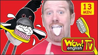 Wake up, Brush your Teeth and Johny, Johny Stories for Kids from Steve and Maggie | Wow English TV