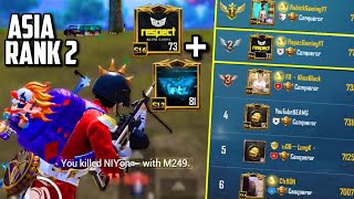 RANK #2 ASIA CONQUEROR PLAYER \u0026 FEITZ DUO VS SQUAD! | PUBG Mobile