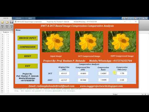 Dwt Dct Based Image Compression Comparative Analysis Matlab Project