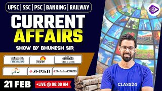 21 February 2025 Current Affairs | Current Affairs Today | Daily Current Affairs by Bhunesh Sir