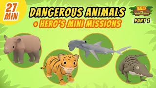 Dangerous Animals (Part 1/3) | Junior Rangers and Hero's Animals Adventure | Leo the Wildlife Ranger