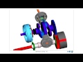 simulia simpack 2 cylinder boxer crankshaft stress animation