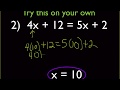 Solving Equations with Variables on Both Sides