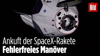 Die SpaceX-Rakete ist erfolgreich an die ISS angedockt