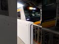 南武線e233系ナハn27編成 稲田堤駅到着シーン