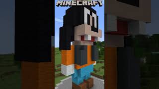 マイクラでグーフィー Goofy in Minecraft #マインクラフト #ディズニー #shorts