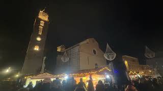 Natale Teramano, il magico momento dell'accensione luminarie a Teramo