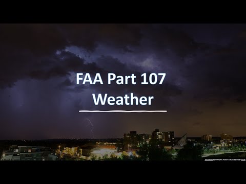 FAA Drone Review Part 107 Weather Part 1