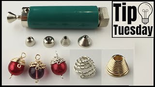 Wire Bead Cap @Beadalon Conetastic Tool DIY Jewelry Making Tutorial