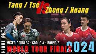 Zheng Si Wei/Huang Ya Qiong vs Tang Chun Man/Tse Ying Suet - BWF World Tour Finals 2024 - R2