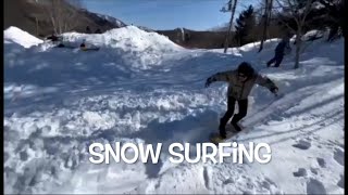 【FLHQ主催の雪板試乗会】 Snow Surfing