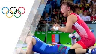 Japan's Tosaka wins gold in Women's Freestyle 48kg Wrestling