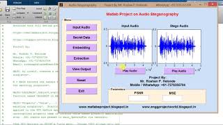 Audio Steganography using Matlab Final Year Project