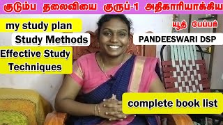 TNPSC Group-1 Preliminary Exam Preparation Strategy |  group 1 prelims book list | pandeeswari dsp