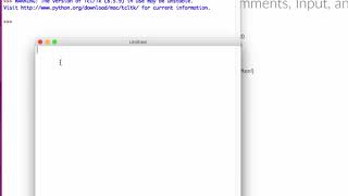Python Output, Comments, Input, Variables
